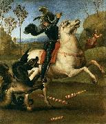 RAFFAELLO Sanzio St George Fighting the Dragon Spain oil painting artist
